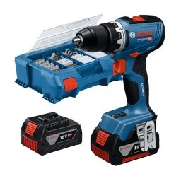 Bosch - GSR 18V-65 - Masina de gaurit si insurubat cu 2 acumulatori, Li-Ion, 18 V, 4 Ah, 63 Nm, valiza plastic, accesorii