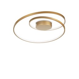 Plafoniera minimalistă Oz 269429, alama, 49W LED, 3000K - lumină caldă, L:60 cm, H:18 cm