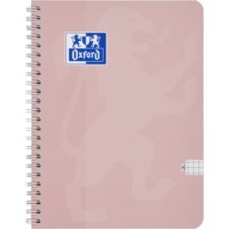 Caiet Oxford Touch Pastel, A4, 80 File, Hartie Optik 90 g / mp, Scribzee, Coperta Soft Touch, Matematica, Diverse Culori
