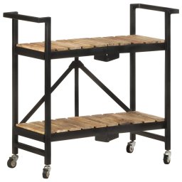 Carucior de bucatarie, 87x36x81 cm, lemn masiv de mango GartenMobel Dekor