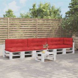 Perne de paleti, 7 buc. rosu, material textil GartenMobel Dekor