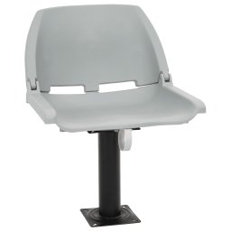 Set scaun pliabil, 2 piese, fara perna, gri, 48x51x41 cm GartenMobel Dekor