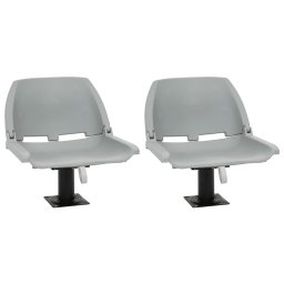 Set scaun pliabil, 4 piese, fara perna, gri, 48x51x41 cm GartenMobel Dekor