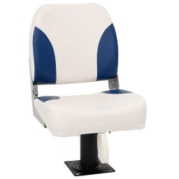 Set 1 scaun pliabil pentru barca, albastru si alb, 48x51x41 cm GartenMobel Dekor