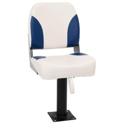 Set 1 scaun pliabil pentru barca, albastru si alb, 41x36x48 cm GartenMobel Dekor