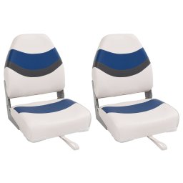 Scaune pliabile pentru barca 2 buc. cu spatar înalt 44x38x55 cm GartenMobel Dekor
