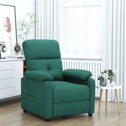 Fotoliu rabatabil, verde închis, material textil GartenMobel Dekor