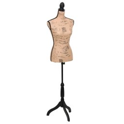 Bust expunere haine dama, maro/negru, manechin croitorie, iuta GartenMobel Dekor