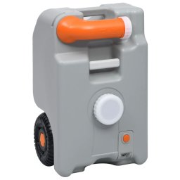 Rezervor de apa cu roti pentru camping, gri, 25 L GartenMobel Dekor