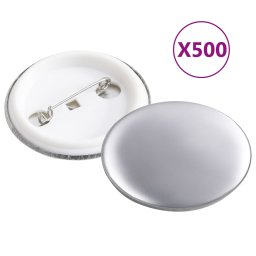 Piese ecuson cu agrafa de prindere pe spate 500 seturi 37 mm GartenMobel Dekor