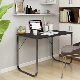 Birou de computer, alb, 110x60x73 cm, lemn prelucrat GartenMobel Dekor