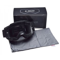 Ochelari cross enduro atv LS2, lentila transparenta, culoare negru