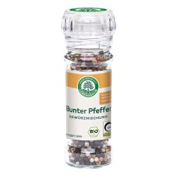 Amestec de piper boabe in rasnita de sticla 45g Lebensbaum