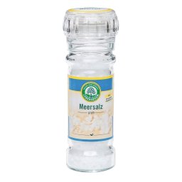 Sare de mare neiodata in rasnita de sticla 100g Lebensbaum