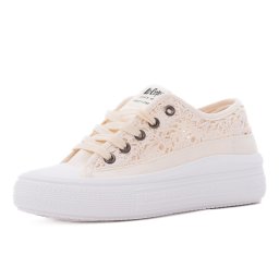 Pantofi dama sport din piele ecologica, Lee Cooper OBUWIE LCW-26-44-4486L, bej