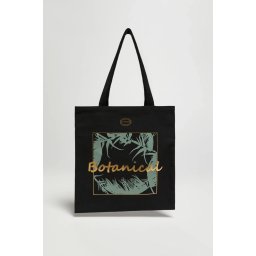 Marisse Black Shopper Bag With Inscription