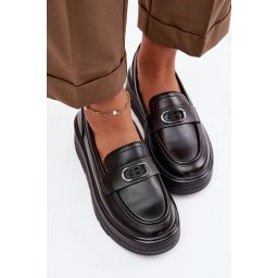 Mocasini din piele pentru femei cu platformă Vinceza