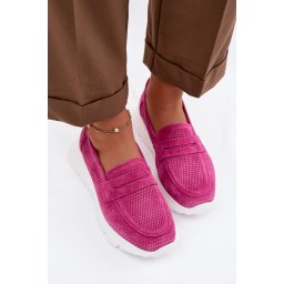 Mocasini de damă din piele întoarsă pe platformă Vinceza