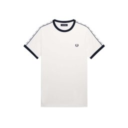 FRED PERRY T-Shirt Taped Ringer M4620 129 snow white