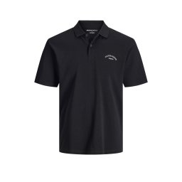 JACK & JONES Polo Jjcollege Logo Ss 12288360 C-N10 black
