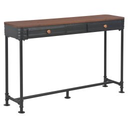 Masa consola cu 2 sertare, 120 x 30 x 75 cm, lemn masiv de brad GartenMobel Dekor