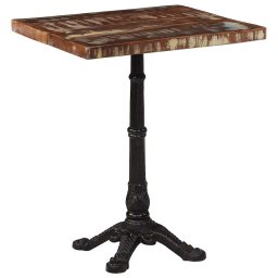 Masa de bistro, 60 x 60 x 76 cm, lemn masiv reciclat GartenMobel Dekor