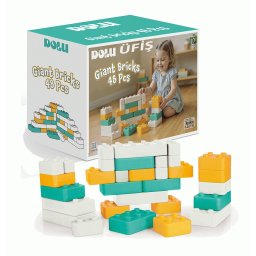 Cuburi gigant - Pastel (48 piese)