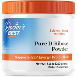 Pure D-Ribose Powder pentru Energie Celulara si Sustinerea ATP - Bioenergy Ribose - Doctor's Best - 250 grame