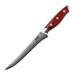 Gudaro - Cuțit pentru dezosat KENSHO, oțel damasc, 15 cm (6"), 67 de straturi de oțel