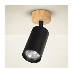 Brilagi - Spot SELE 1xGU10/30W/230V, negru/decor stejar
