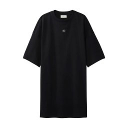 CALVIN KLEIN Rochie Ss Woven Label Oversized LV047F228G UB1 black