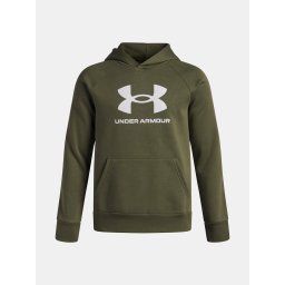 Under Armour UA Rival Fleece BL Hoodie-GRN - Boys