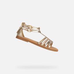 Sandale Geox Karly Girl argintii pentru copii
