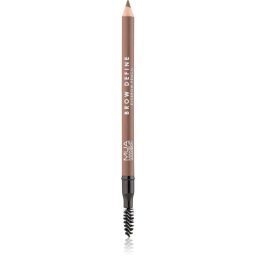 MUA Makeup Academy Brow Define creion de sprancene de lunga durata cu pensula culoare Mid Brown 1,2 g