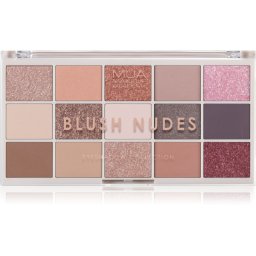 MUA Makeup Academy Eyeshadow Collection 15 Shade Palette paletă cu farduri de ochi culoare Blush Nudes 12 g