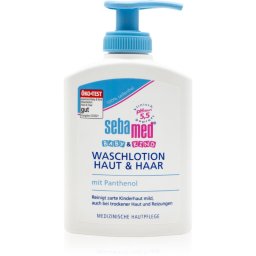 Sebamed Baby emulsie pentru spalare pentru corp si par cu pompă 200 ml