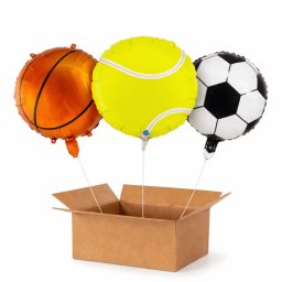 Set 3 baloane heliu mingi sport 45 cm