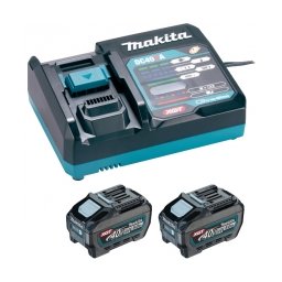 Makita - PSK XGT - Set 2 acumulatori si incarcator, Li-Ion, 40 V, 5 Ah, incarcare rapida