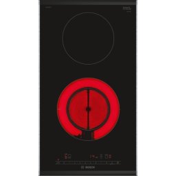 Plita radianta Bosch Domino PKF375FP2E 2 zone de gatit seria 6 30 cm Negru