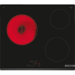 Plita radianta Bosch PKM631BB2E 3 zone de gatit 60 cm seria 4 Negru