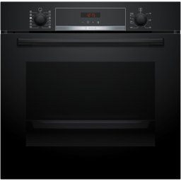 Cuptor multifuncțional HQA574BB3 cu opțiune de aburi încorporabil Seria 4, Negru