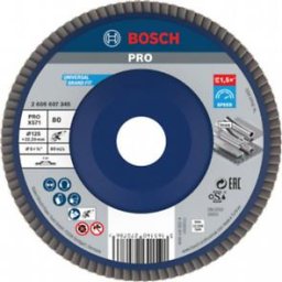 2608607340 Disc de şlefuire evantai X571, Best for Metal drept, D 125, G 80