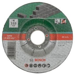 2609256334 Set discuri de tăiere , 5 buc., cu degajare, pentru piatră, D 115 mm