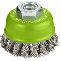 2608622104 Perie-oală PRO Stainless Steel heavy, 65 x 0,35 mm, filet