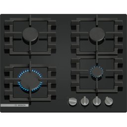 Plită pe gaz Bosch PNN6B6K40 4 zone 60 cm seria 4 Quartz Negru