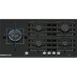 Plită pe gaz Bosch PRS9A6H40 5 zone 90 cm seria 8 Quartz Negru