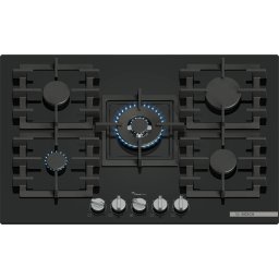 Plită pe gaz Bosch PPQ7A6I40 5 zone 75 cm seria 6 Quartz Negru