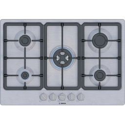 Plită pe gaz Bosch PGQ7B5K90 5 zone 75 cm seria 4 Inox
