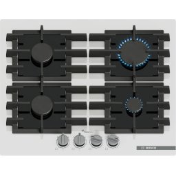 Plită pe gaz Bosch PPP6A2I40 4 zone 60 cm seria 6 Quartz Alb