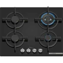 Plită pe gaz Bosch PPH6A6I10 4 zone 60 cm seria 6 Quartz Negru